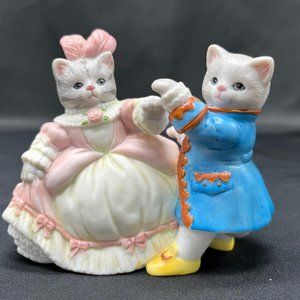 Schmid 1990 Kitty Cucumber Figurine “Time for the Ball”